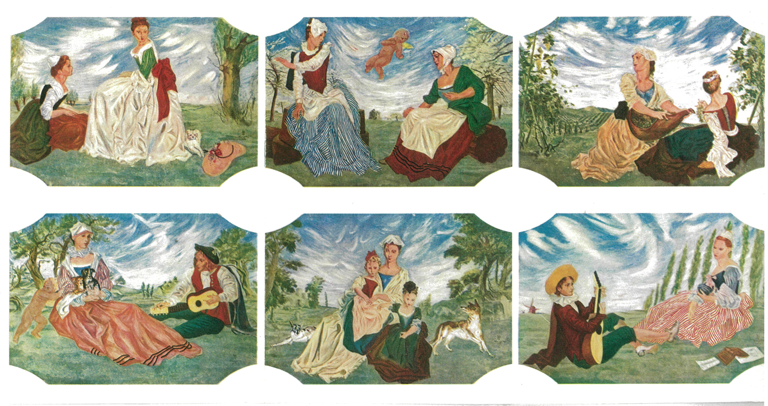 ヴァーナパントン　絵 RUNE 内藤ルネ × アーンジョー：アンブレラ with ルネパンダ ハンカチ