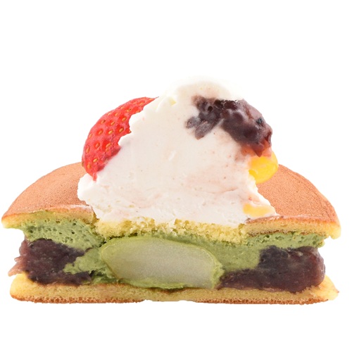 プレミアムパンケーキ～抹茶とあんこの彩りフルーツ～