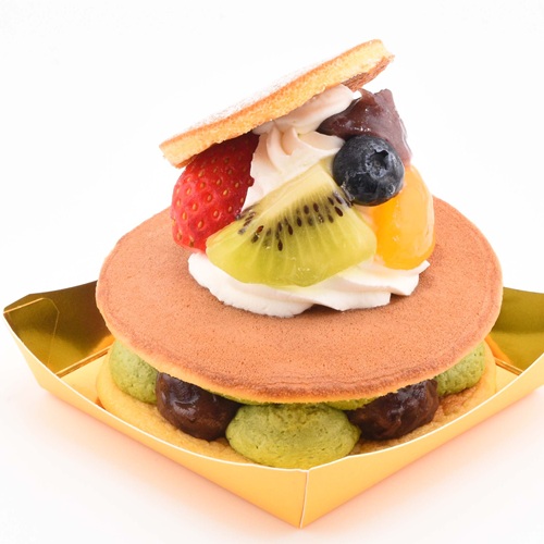 プレミアムパンケーキ～抹茶とあんこの彩りフルーツ～