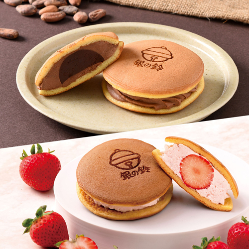商品詳細（銀の鈴サンドパンケーキ（チョコレート・苺））｜原宿スイーツのコロンバン